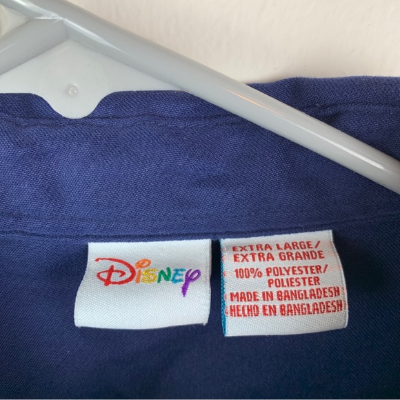 Vintage Disney Eeyore Button Up Shirt Long Sleeve Blue Women’s Extra Large - Picture 3 of 4